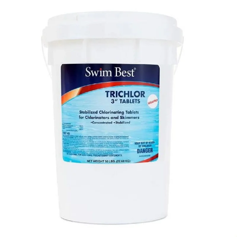 Allchem-U009050050SB-SwimBest-Trichlor-Chlorinating-Tablets-50-LB.-3-In.-1