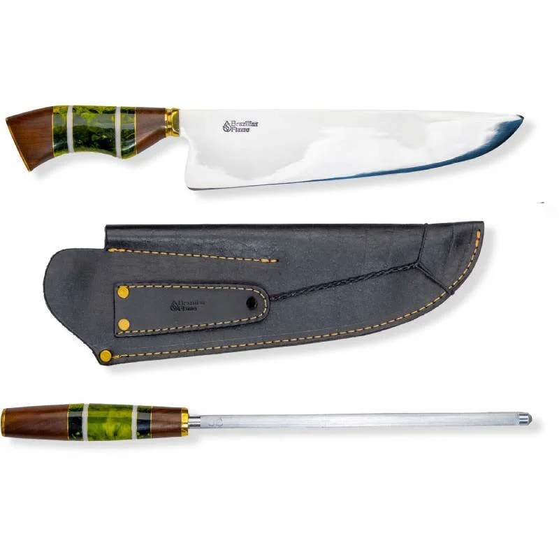 Brazilian-Flame-10_-Picanha-Green-Rumpsteak-Traditional-Set-Stainless-Steel-3mm-Knife-and-Sharpener-1
