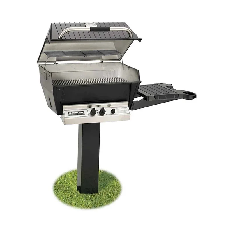 Broilmaster-H4PK2N-24-Inch-Deluxe-In-Ground-Post-Gas-Grill-01