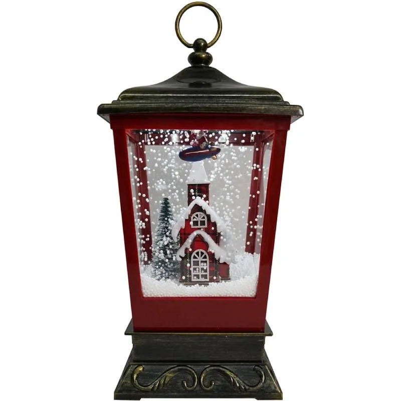 Christmas-Time-15.5-Snowing-Tabletop-Lantern-with-Flying-Santa-Scene-1