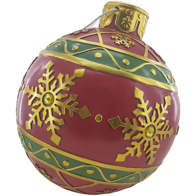 Christmas-Time-18inc-Resin-Oversized-Red-Christmas-Ornament-with-LED-Lights