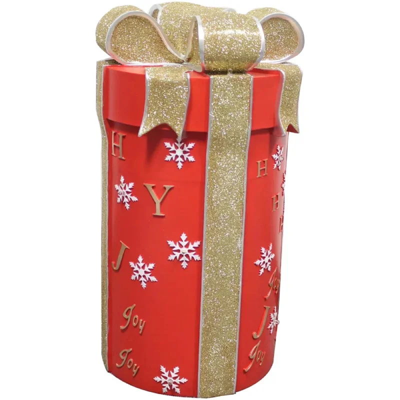 Christmas-Time-20-Round-Gift-Box-with-Gold-Bow-and-LED-Lights-1