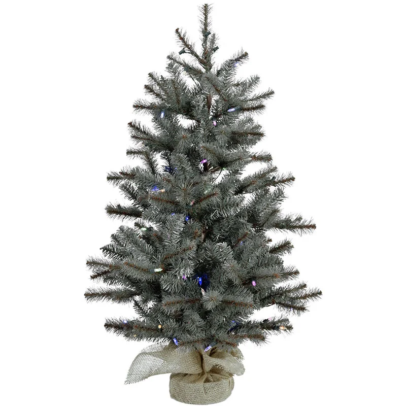 Christmas-Time-3ft-Yardville-Pine-Christmas-in-Burlap-Bag-with-Battery-Operated-Multi-LED