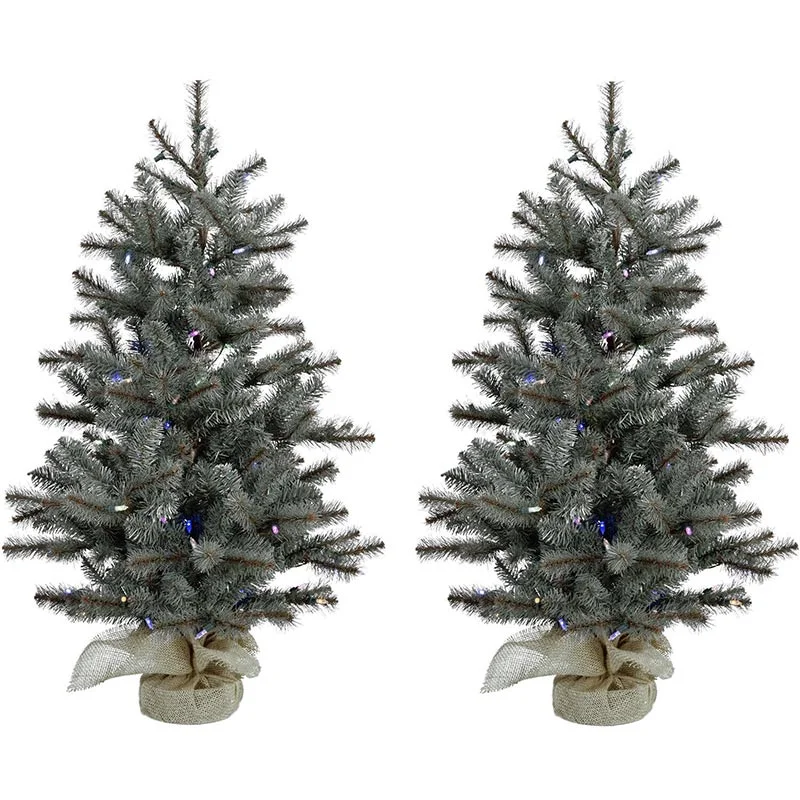 Christmas-Time-4ft-Yardville-Pine-Christmas-Tree-with-Battery-Operated-Multi-LED