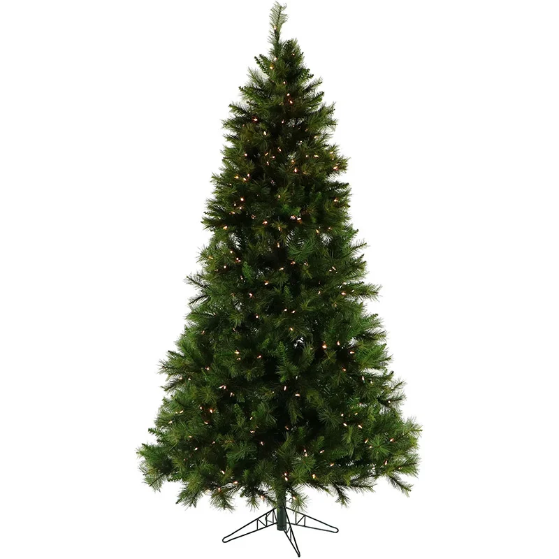 Christmas-Time-Green-6-5ft-Pennsylvania-Pine-Christmas-Tree-with-Clear-LED-Light-EZ-Connect