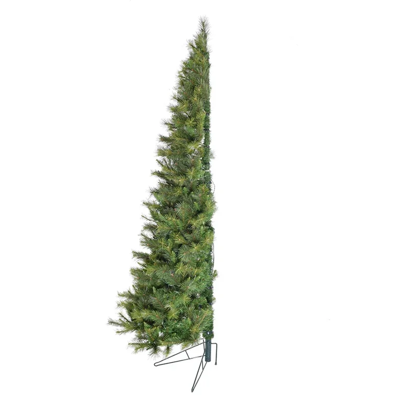 Christmas-Time-Green-7-5ft-Half-Christmas-Tree-with-Warm-White-LED-Lights