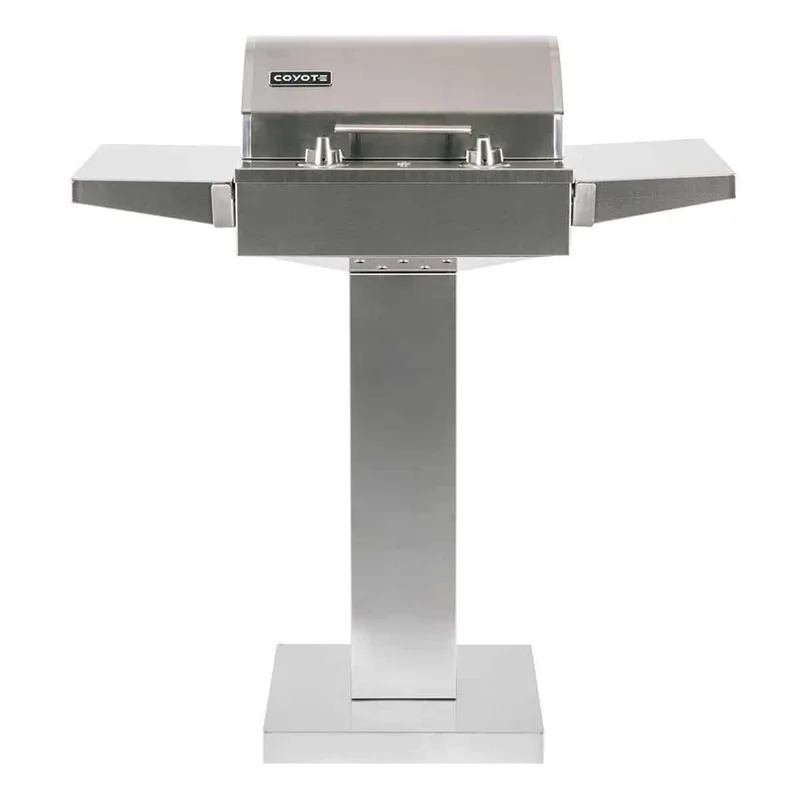 Coyote-18-Inch-Portable-Electric-Grill-On-Patio-Post-01