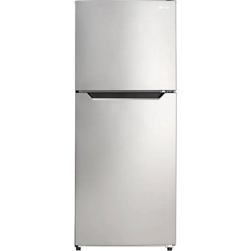 Danby-DFF101B1BSLDB-10.1-CuFt.-Black-and-Stainless-Steel-Refrigerator-with-Top-Mount-Freezer-1
