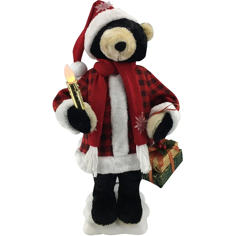 Fraser-Hill-Farm-24inc-Animated-Black-Bear-Holding-A-Lighted-Candle-Bundle-Of-Gifts