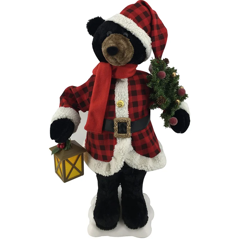 Fraser-Hill-Farm-24inc-Animated-Black-Bear-Holding-Lantern-Decorated-Pine-Tree