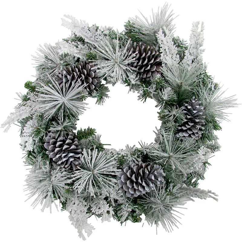Fraser-Hill-Farm-24inc-Mixed-Pine-Snowy-Christmas-Wreath