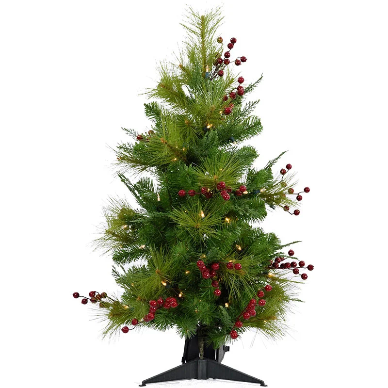 Fraser-Hill-Farm-2ft-Newberry-Pine-Christmas-Tree-with-Clear-LED
