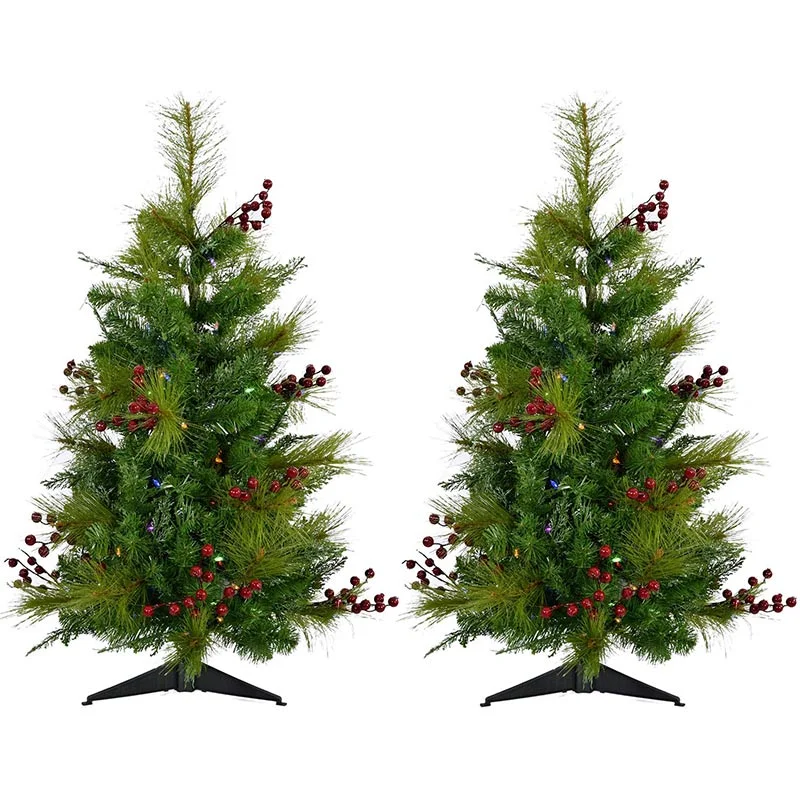 Fraser-Hill-Farm-3ft-Newberry-Pine-Christmas-Tree-Set-with-Multi-colored-LED