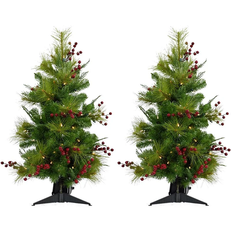 Fraser-Hill-Farm-4ft-Newberry-Pine-Christmas-Tree-Set-with-Clear-LED