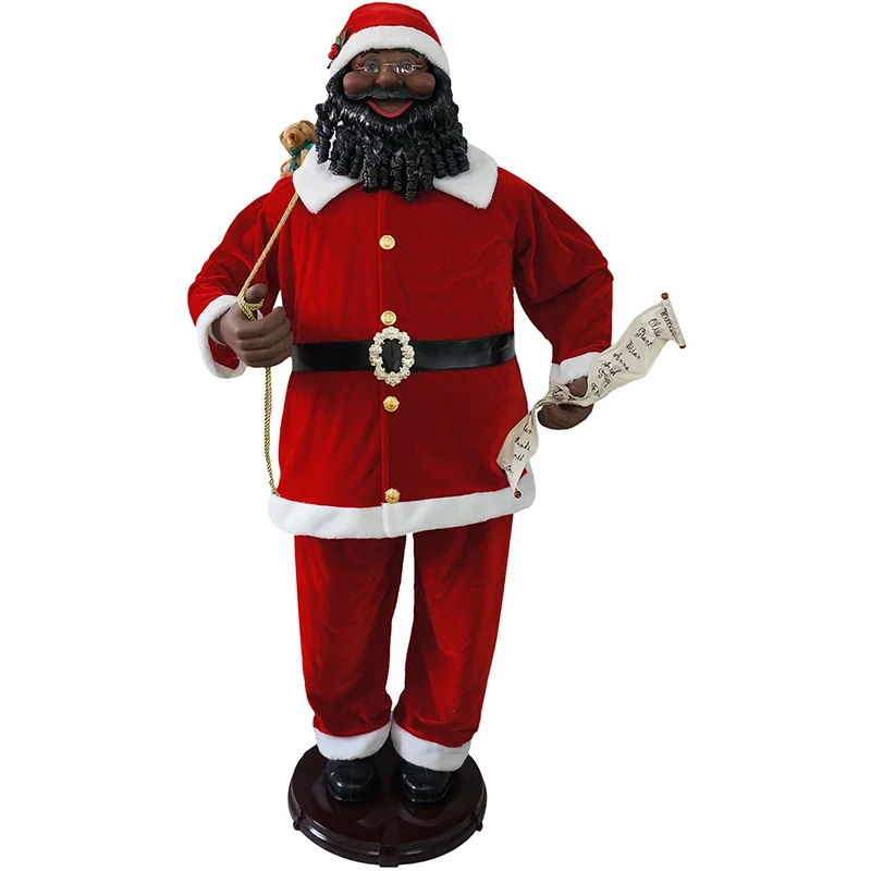 Fraser-Hill-Farm-58inc-African-American-Dancing-Santa-Holding-List