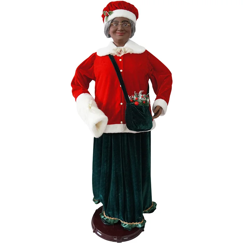 Fraser-Hill-Farm-58inc-Dancing-African-American-Mrs-Claus-Wearing-Hand-Muff