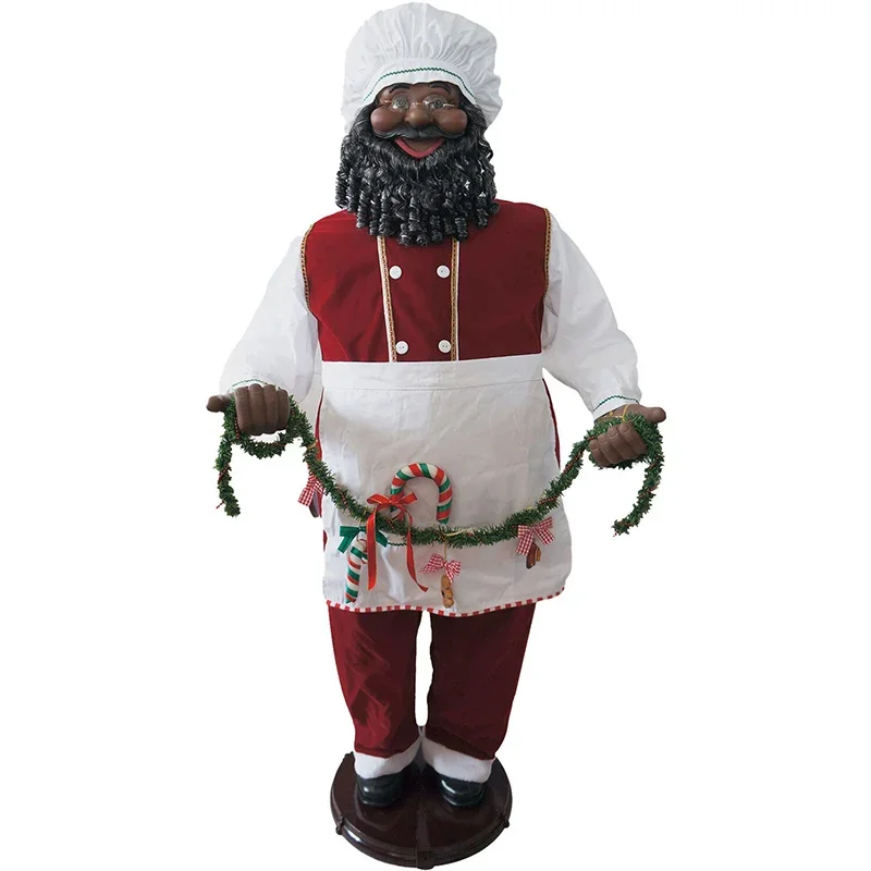 Fraser-Hill-Farm-58inc-Dancing-African-American-Santa-Holding-A-Garland