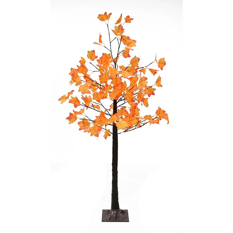 Fraser-Hill-Farm-5ft-Maple-Leaf-Harvest-Tree-Christmas-with-Warm-White-LED