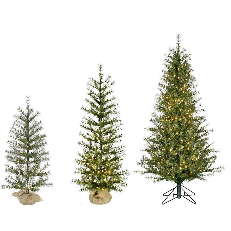 Fraser-Hill-Farm-Large-3-Farmhouse-Fir-Christmas-Tree-Set-with-Warm-White-LED
