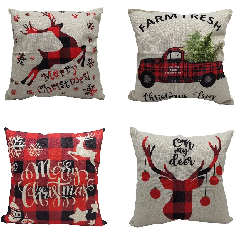 Fraser-Hill-Farm-Series-1-Pack-of-4-Christmas-Pillows-1