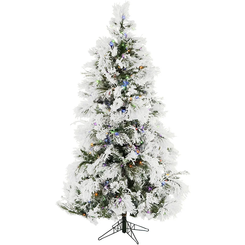 Fraser-Hill-Farm-Snowy-6-5ft-Pine-Tree-with-8F-Multi-LED-EZ-Connect-Remote