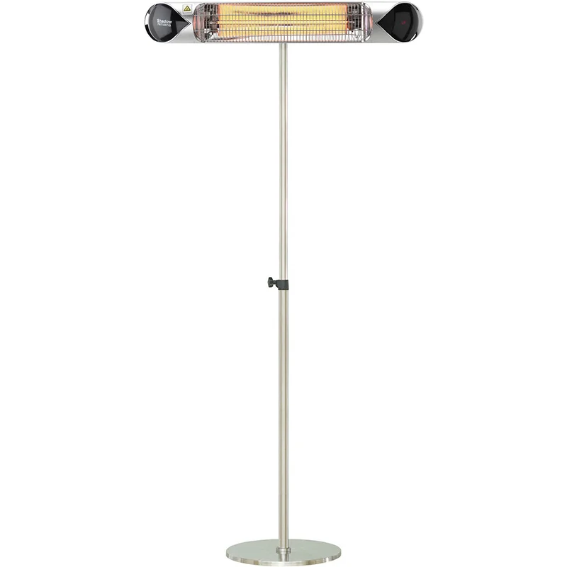 Hanover-35-4inc-Silver-Carbon-Lamp-with-Remote-Control-and-Pole-Stand