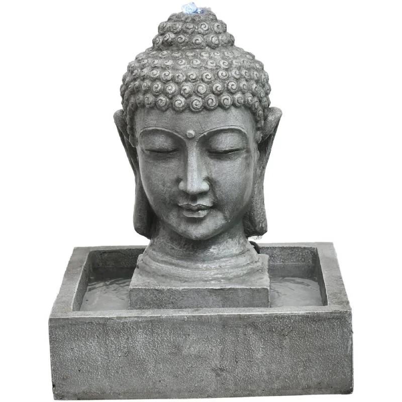 Hanover-HAN018BUDDHA-02-20in-Buddha-Bust-Polyresin-Fountain-with-Lights-1