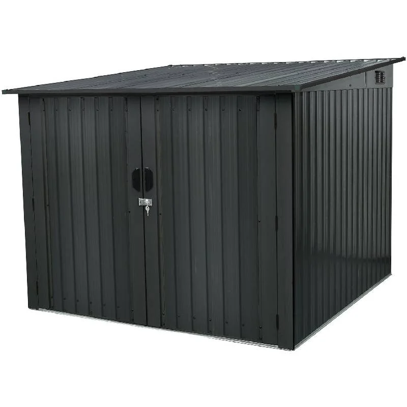 Hanover-HANBIKESHD-GRY-Galvanized-Steel-Bicycle-Storage-7-x-7-1