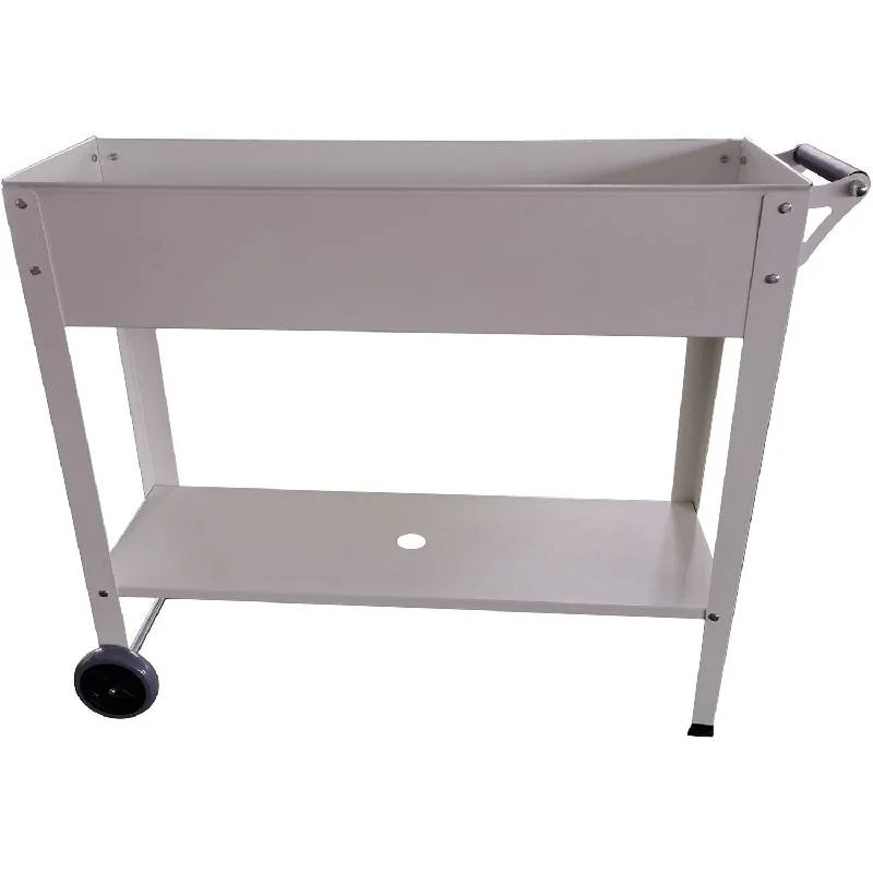 Hanover-HANPLCART-WHT-Galvanized-Steel-Mobile-Raised-Planter-Bed-Cart-37-x-22-x-31-1