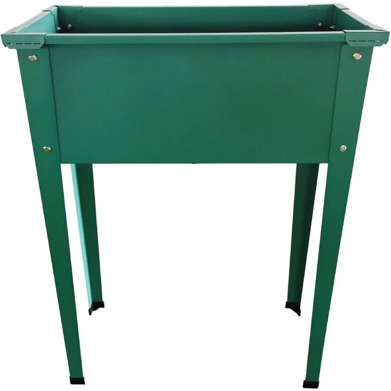 Hanover-HANRSGB-1GRN-Galvanized-Steel-Raised-Planter-Bed-with-Legs-24-x-12-x-31-1
