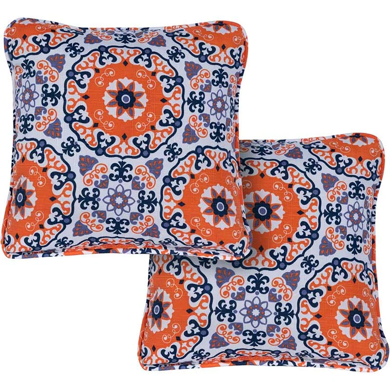 Hanover-Medalian-Pattern-Printed-Orange-Blue-Multi-Colored-Toss-Pillow-Set