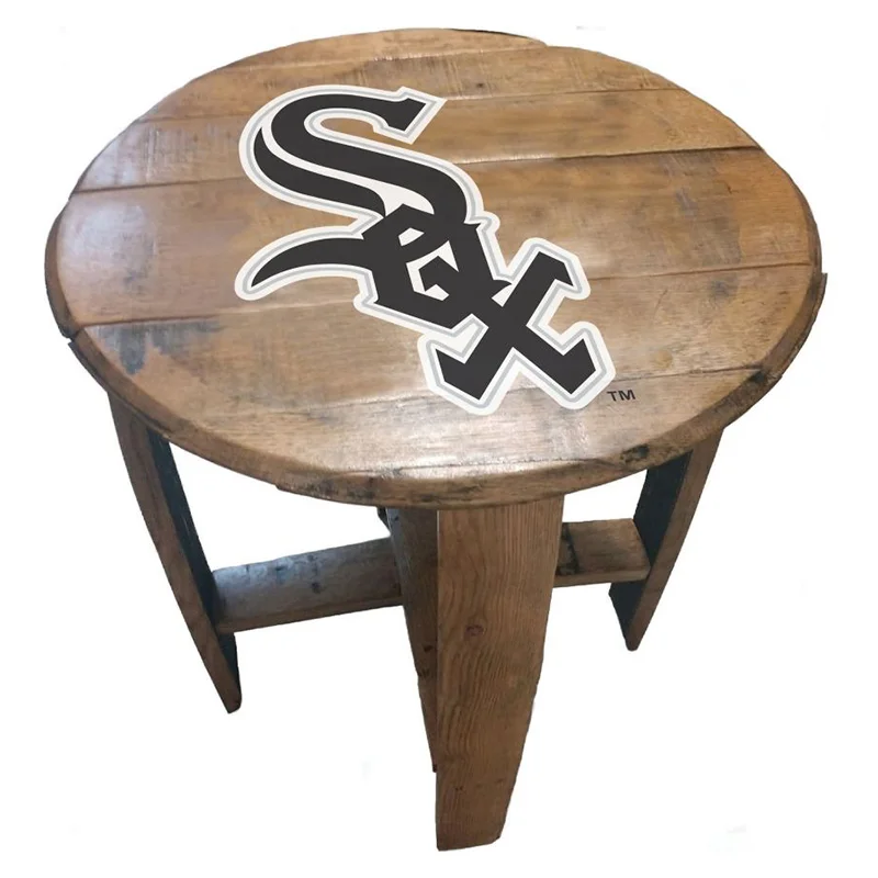Imperial-Chicago-White-Sox-Oak-Barrel-End-Table2