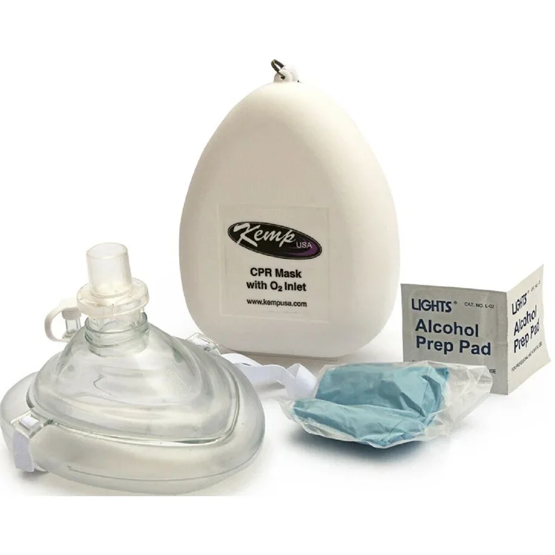 Kemp-10-501-CPR-Mask-with-O2-Inlet