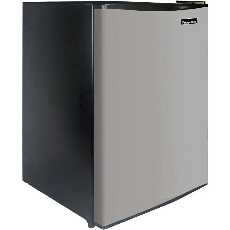 Magic-Chef-MCAR240SE2-2.4-CuFt.-Black-and-Stainless-Steel-Mini-Fridge-1