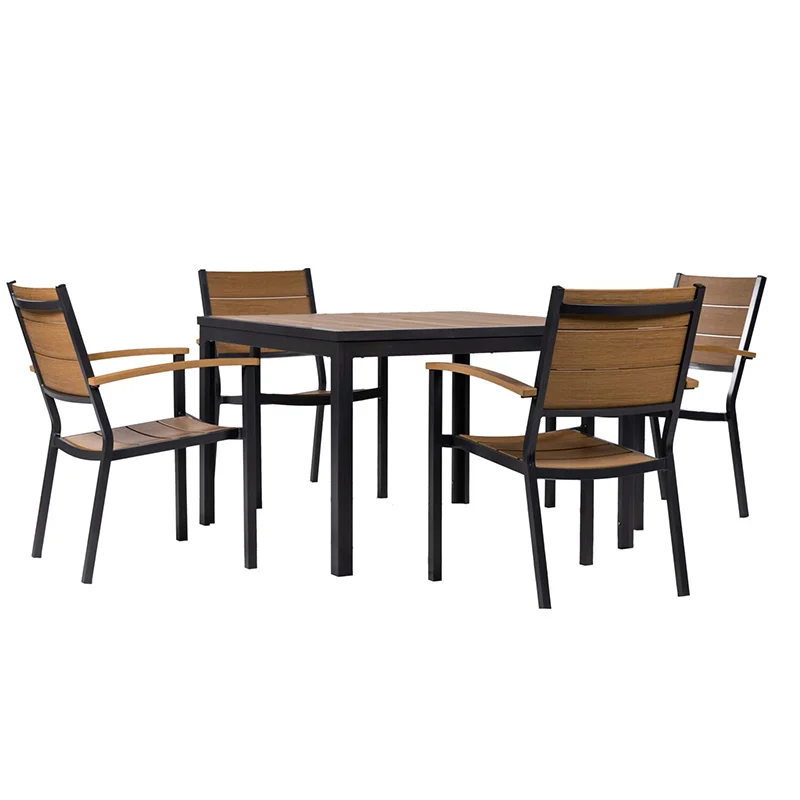 Mod-Furniture-Asher-4-Faux-Wood-Aluminum-Chairs-and-43inc-Slat-Table-Dining-Set