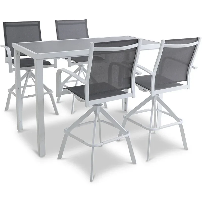 Mod-Furniture-Harper-4-Sling-Bar-Chairs-and-Glass-Bar-Table-High-Dining-Set