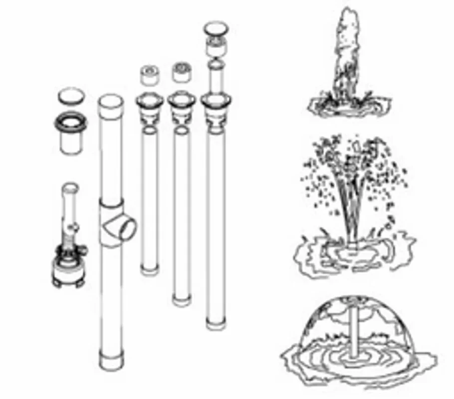 Paramount-Parascope-Fountain-3-In-1-Complete-Assembly-White