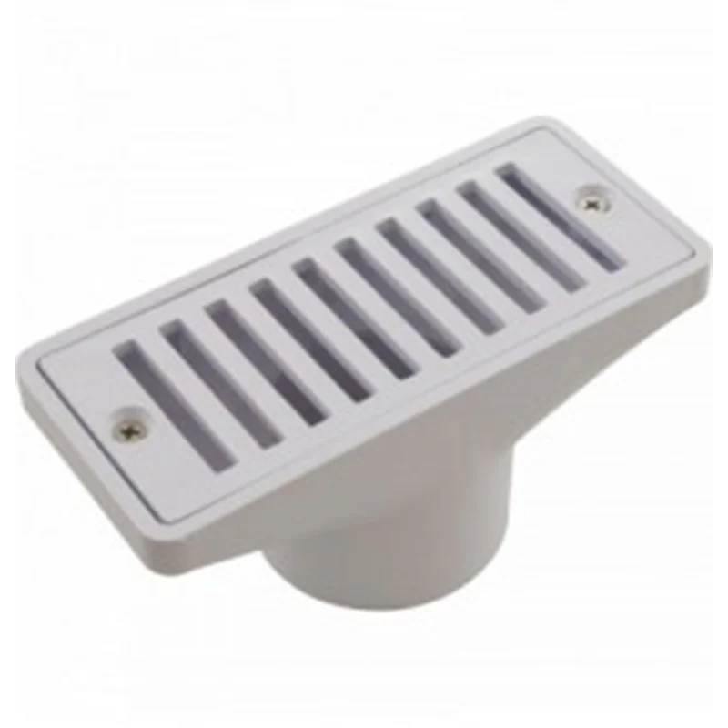 Pentair-542039-Gutter-Drain-with-Grate-2-1-2-In.-x-6-In.-White-Case-of-24-5