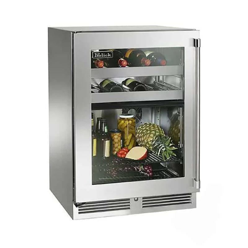 Perlick-24-In-Dual-Zone-Left-Hinge-Glass-Door-Wine-Reserve
