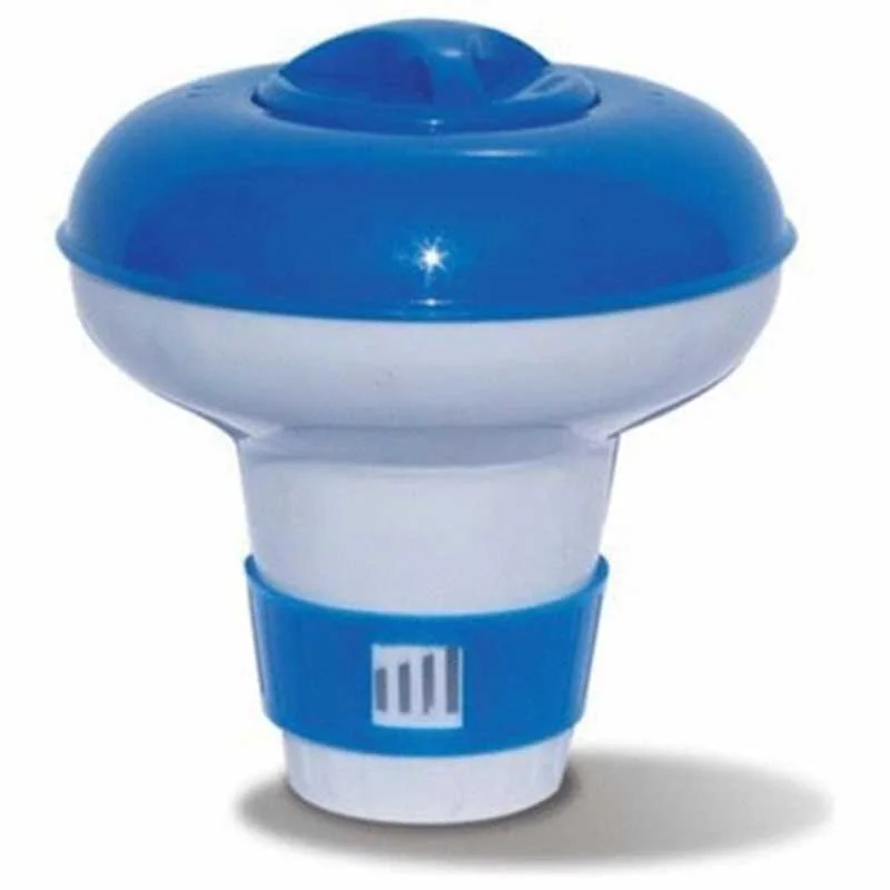PoolStyle-PS033B-Deluxe-Series-Blue-and-White-Floating-1-Tab-Dispensor
