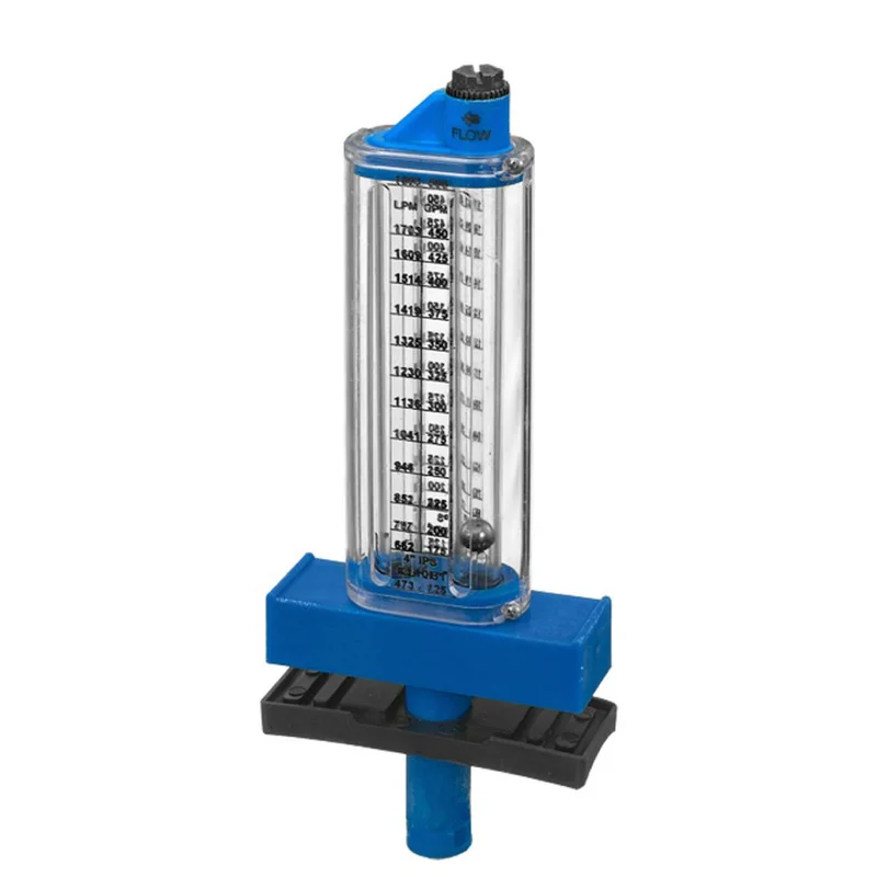 Rola-Chem-570381-Flow-Meter-125-To-500-GPM-for-4-In.-Pipe-PVC-Top-Mount-1