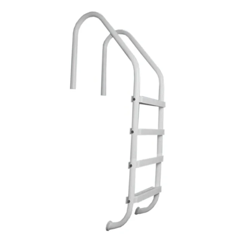Saftron-P324L4G-Residential-Inground-Pool-Ladder-4-Step-Gray-with-Matching-Escutcheons