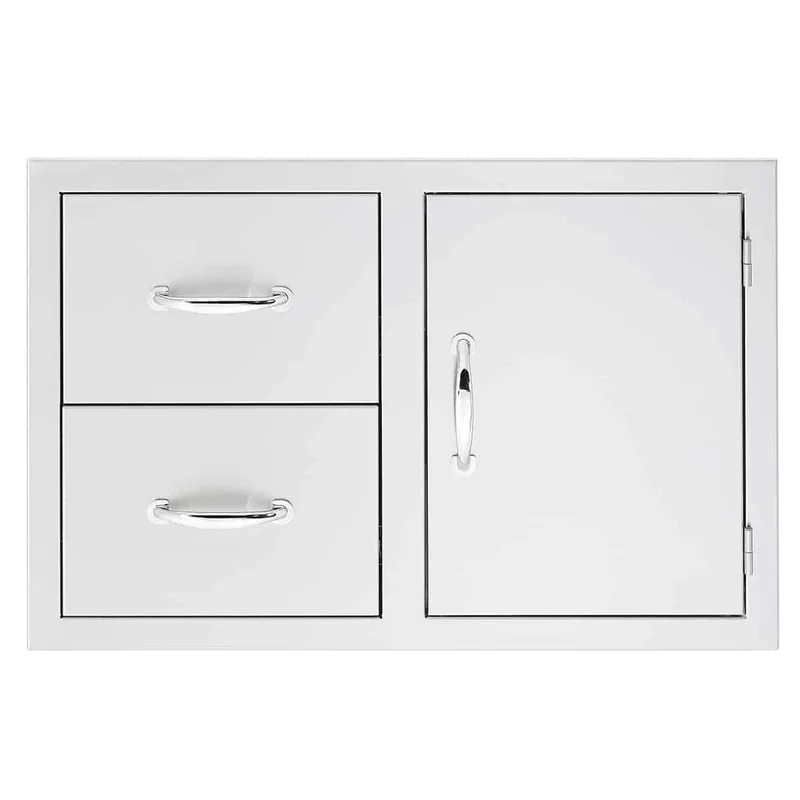 Summerset-Masonry-2-Drawer-and-Access-Door-Combo