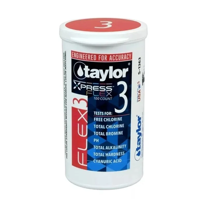 Taylor-S-1363-6-Xpress-Flex-3-Total-Chlorine_Bromine_pH_Alkalinity-Test-Kit-100-Test-Strips-Pack-of-6-Bottles-1