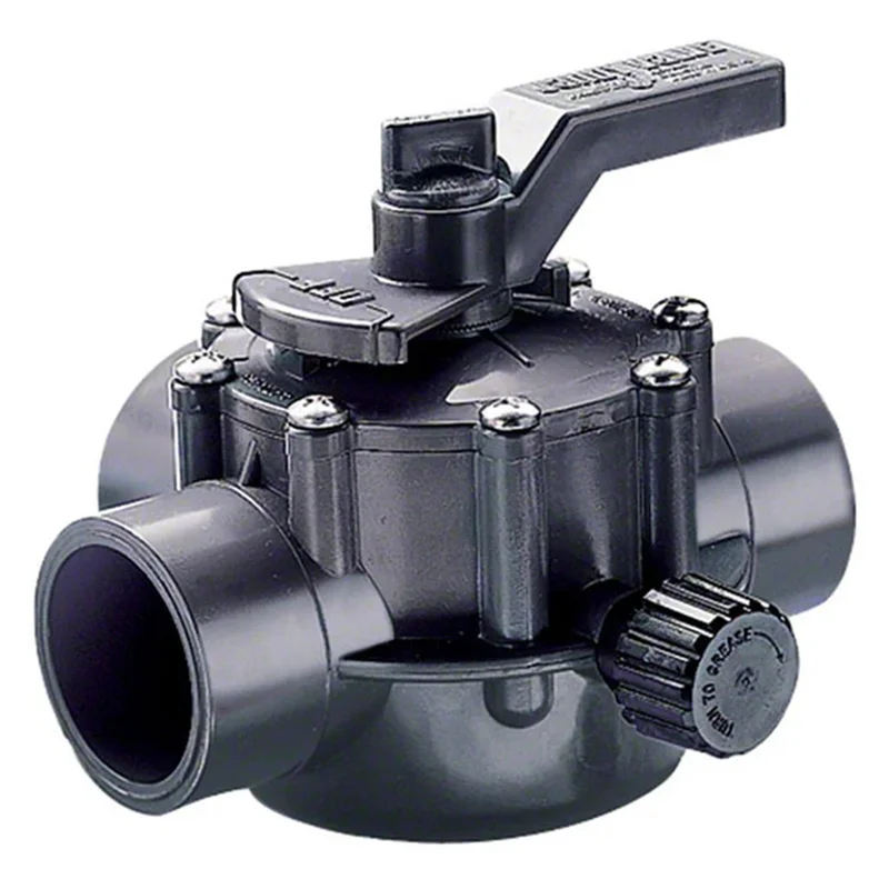 Zodiac-2876-Jandy-Pro-Series-2-Port-Valve-2-In.-2-1-5-In.-with-Positive-Seal-Gray